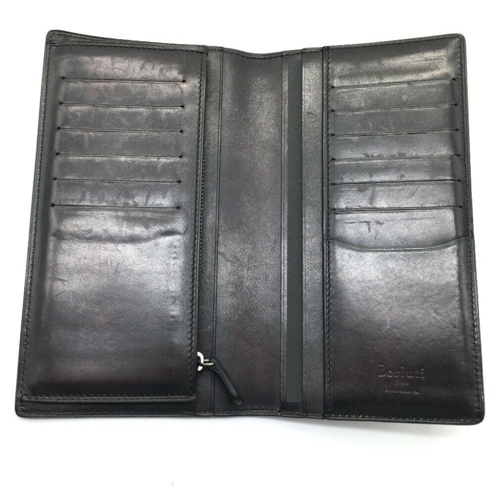 BERLUTI Calligraphy Ebene Leather Bi-fold Wallet - Picture 5 of 10